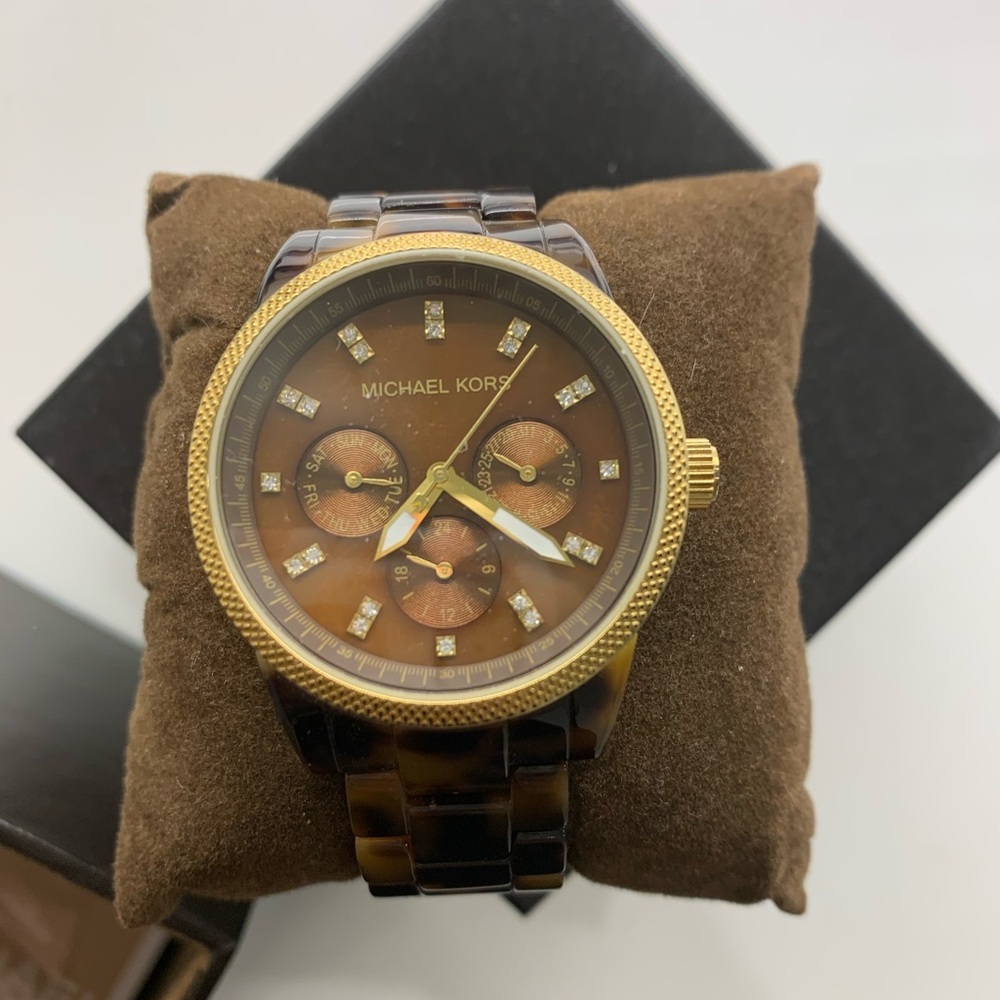 Michael Kors tortoise watch